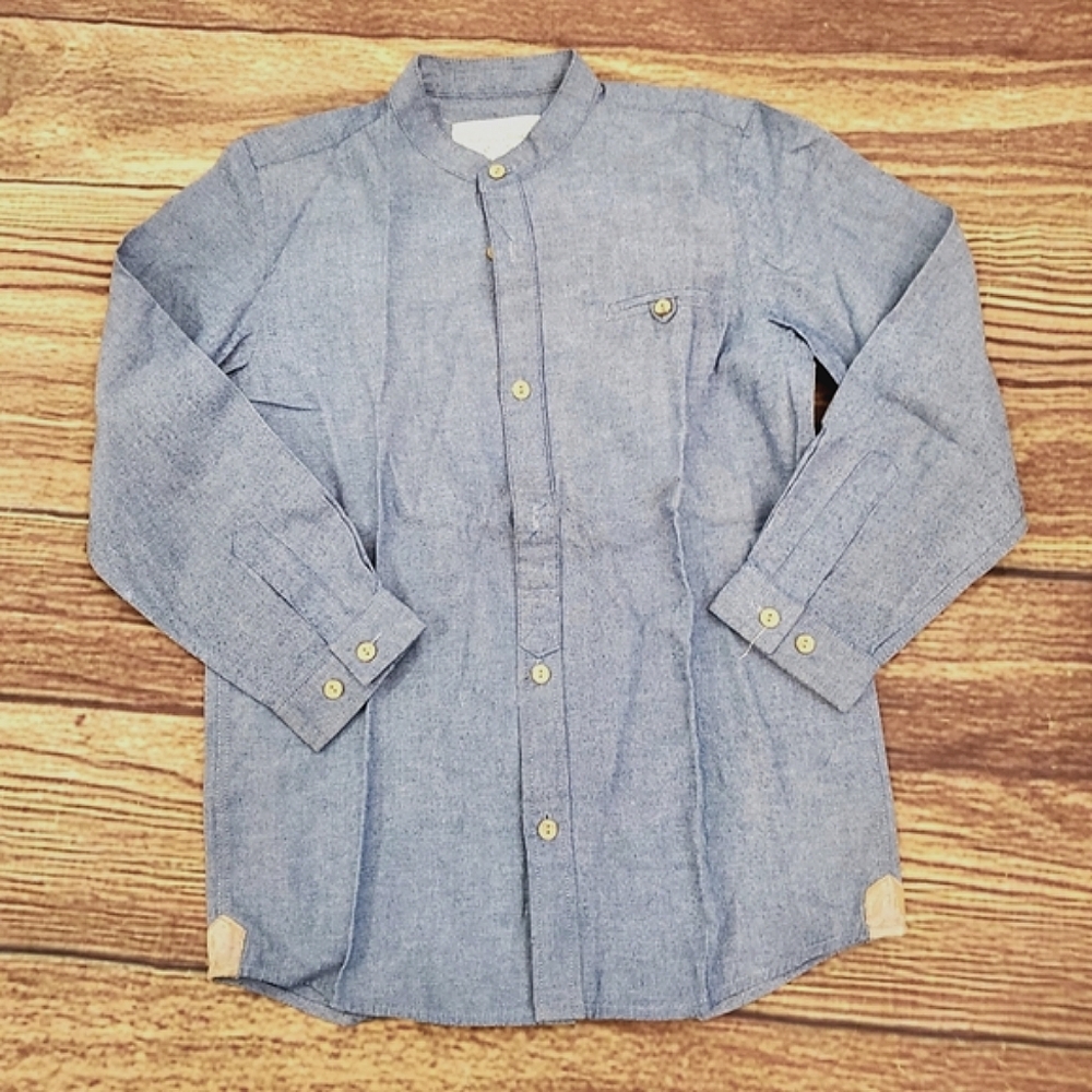 Kidichic chambray button down shirt sz 8